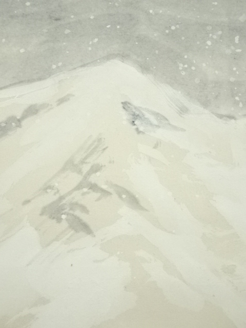 道具 ] - 道具 平欽筆 冬山水 肉筆絹本掛軸 □z | ネットショップ圭